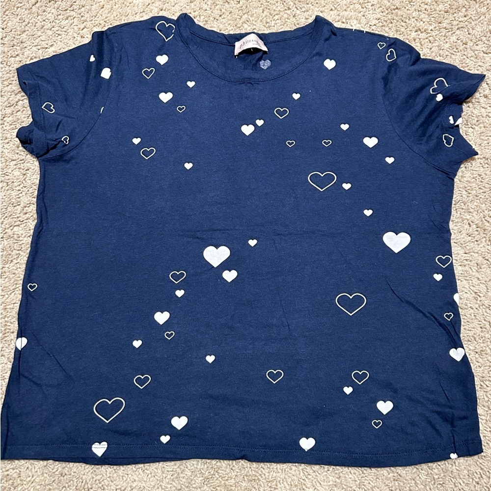 Philosophy heart print tee, XL